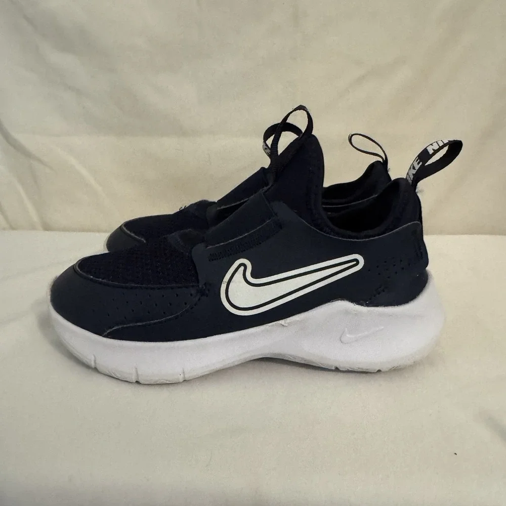 Nike Flex Runner 3 Navy Blue Sneakers No Tie Size 12C